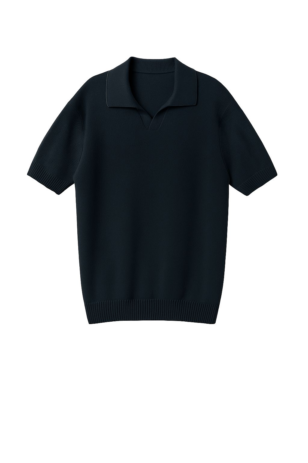 Dark Navy Knit Polo