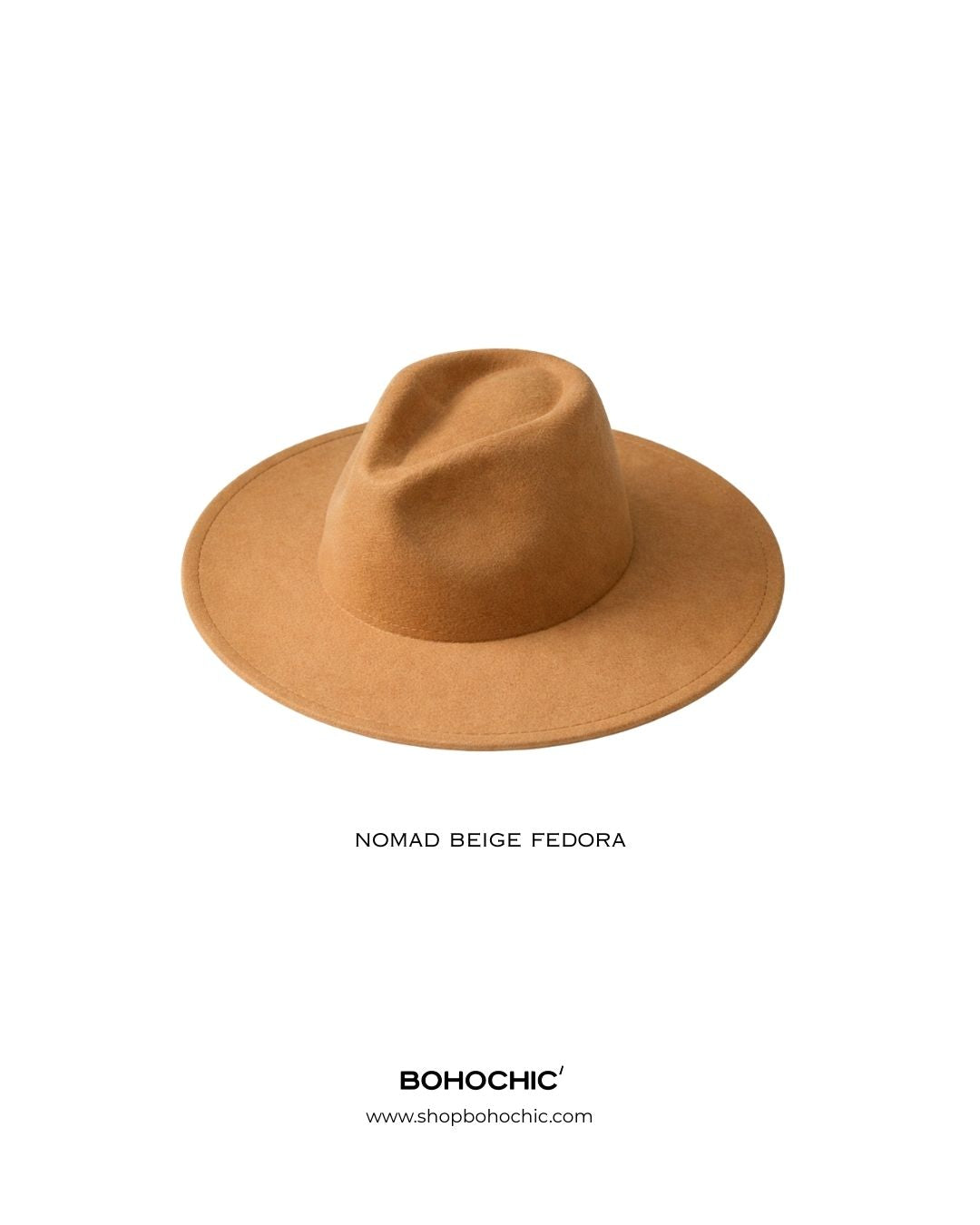 Nomad beige fedora
