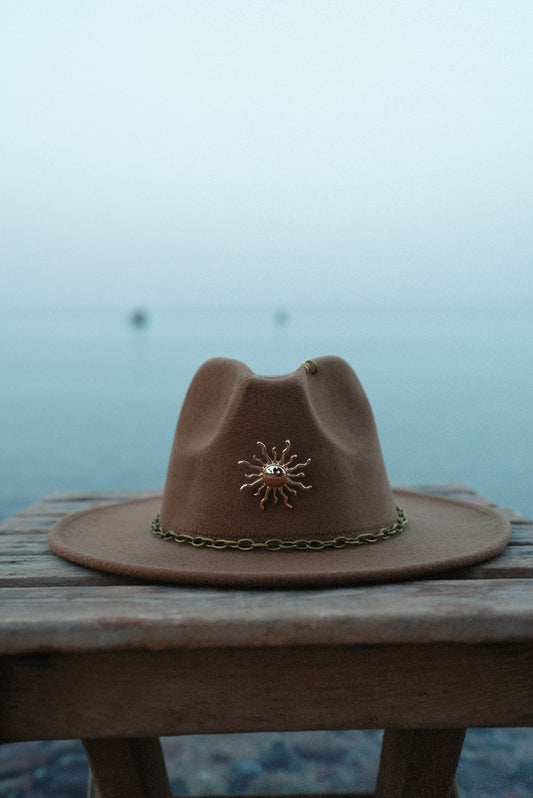 Follow the sun brown fedora