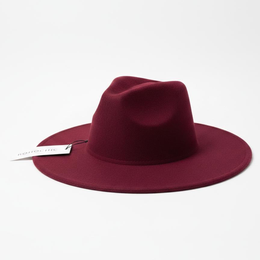 Wine rouge fedora