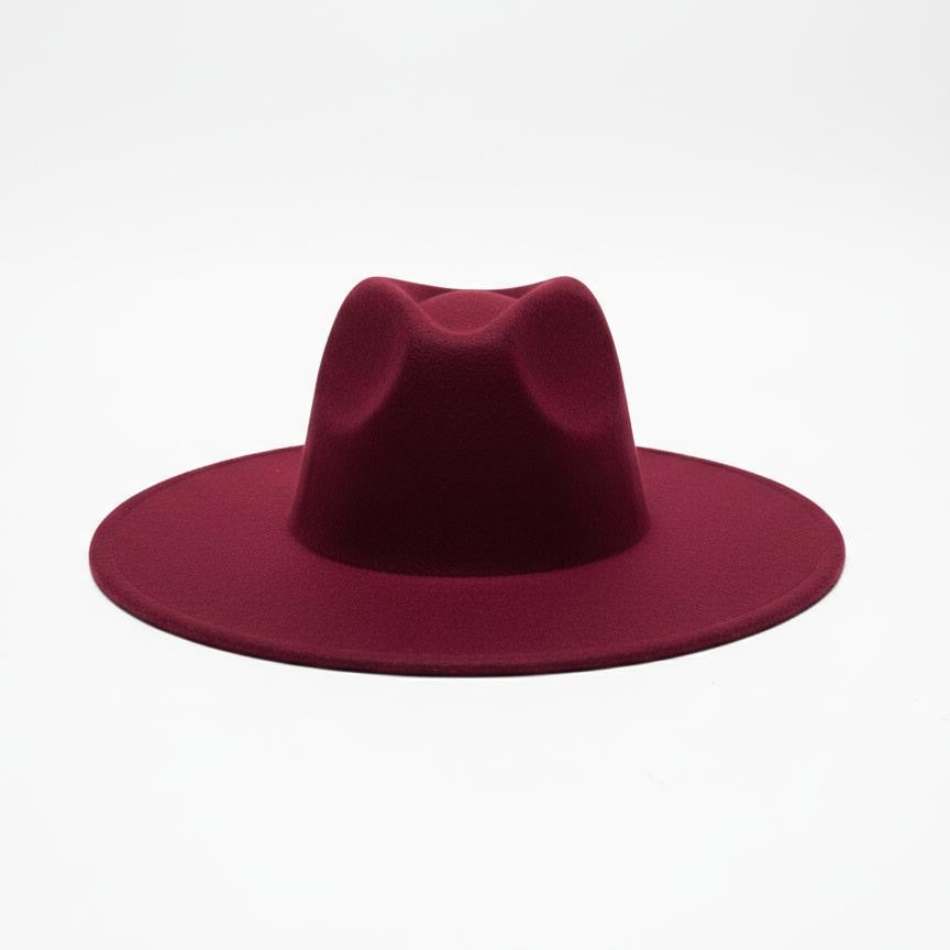 Wine rouge fedora
