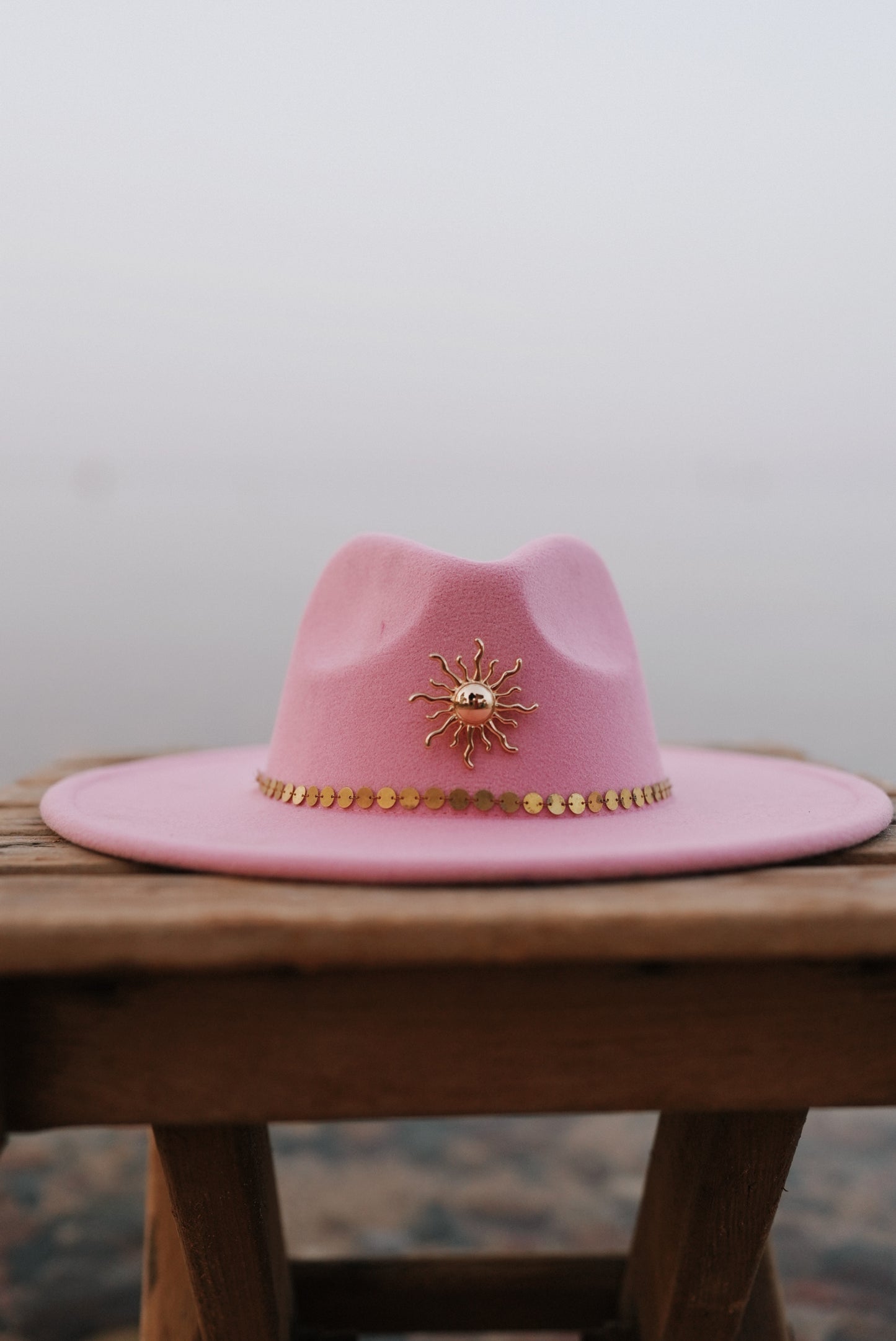 Follow the sun pink fedora