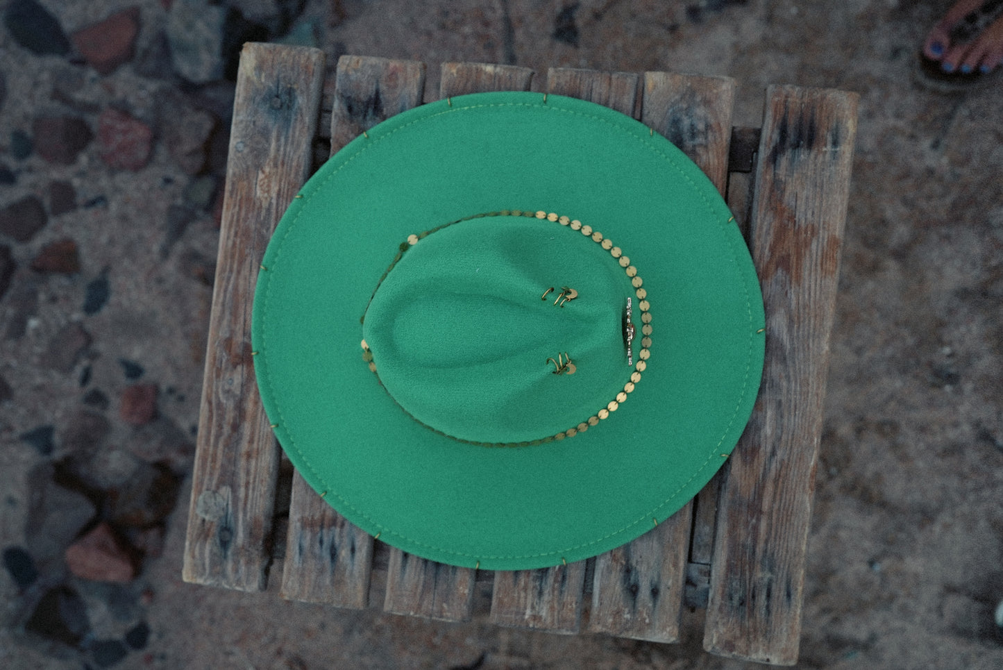 Follow the sun green fedora