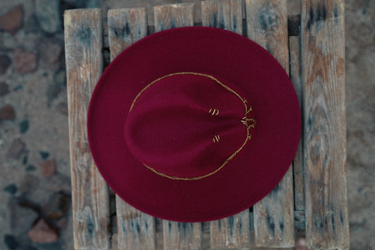 Crimson Charm fedora