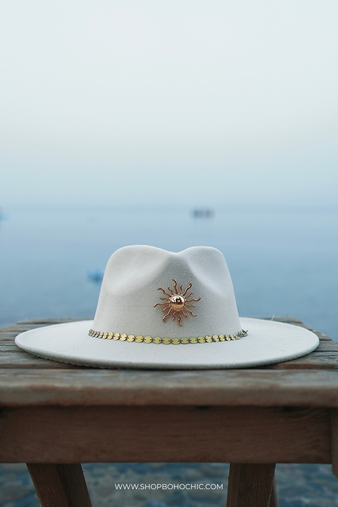 Follow the sun white fedora