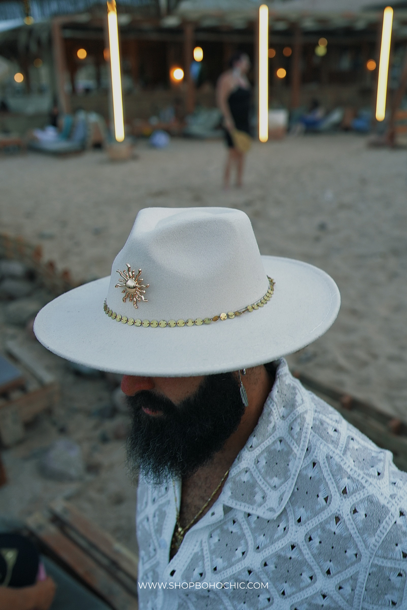 Follow the sun white fedora